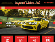 Tablet Screenshot of imperialmotors.net